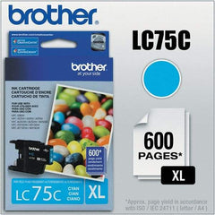 Brother - Cyan Ink Cartridge - Use with Brother MFC-J280W, J425W, J430W, J435W, J5910DW, J625DW, J6510DW, J6710DW, J6910DW, J825DW, J835DW - Exact Industrial Supply