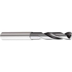 Screw Machine Length Drill Bit: 0.4724″ Dia, 150 °, Solid Carbide Multilayer TiAlN Finish, Right Hand Cut, Spiral Flute, Straight-Cylindrical Shank, Series CoroDrill 861
