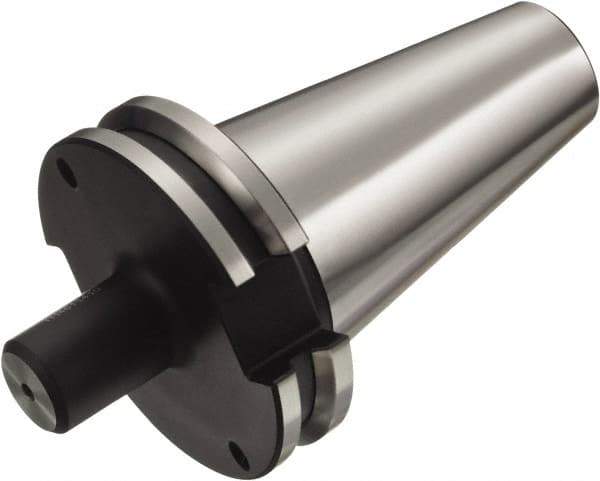 Sandvik Coromant - CAT40 Taper Shank 1" Hole End Mill Holder/Adapter - 75mm Nose Diam, 1" Projection, Through-Spindle, Through-Bore & DIN Flange Coolant - Exact Industrial Supply