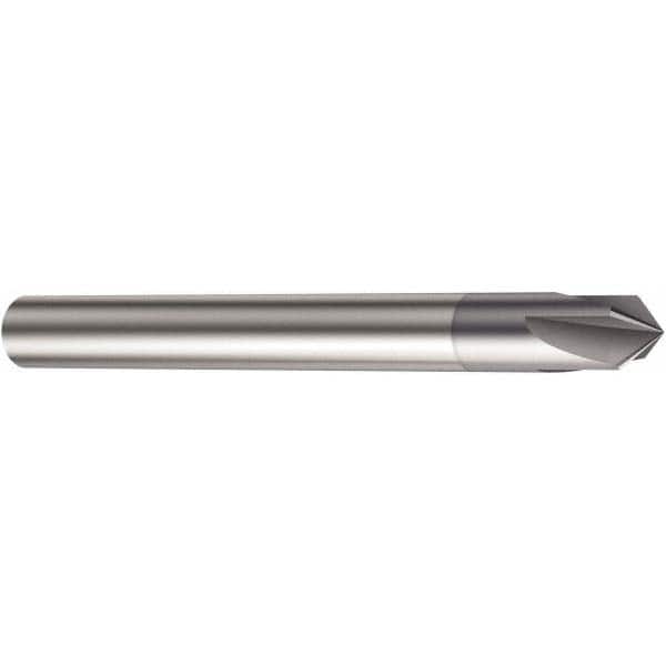 Sandvik Coromant - 0.059" Diam 4 Flute Single End Solid Carbide Chamfer Mill - Exact Industrial Supply