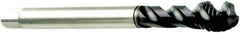 Sandvik Coromant - 1-8 UNC 4 Flute 2BX Modified Bottoming Spiral Flute Tap - Powdered Metal, CoolTop Finish, 6.2992" OAL, Right Hand Flute, Right Hand Thread, Series CoroTap 300 - Exact Industrial Supply