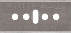 Martor USA - Carbon Steel, Replacement Blade - 1.53" Long - Exact Industrial Supply