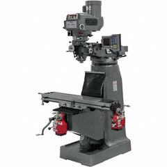 Jet - 49 x 9" 230V Variable Speed Pulley Control 3 Phase Knee Milling Machine - Exact Industrial Supply