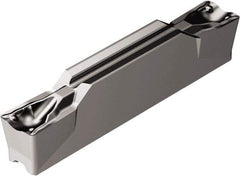 Sandvik Coromant - H2N123x2 TF Grade 1105, 4mm Cutting Width Carbide Grooving Insert - 23.3mm Max Depth of Cut, Neutral, 0.4mm Corner Radius, TiAlN Finish - Exact Industrial Supply