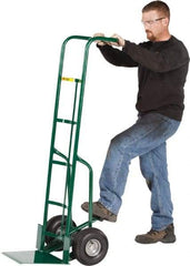 Little Giant - 800 Lb Capacity 60" OAH Hand Truck - Continuous Handle, Steel, Pneumatic Wheels - Exact Industrial Supply