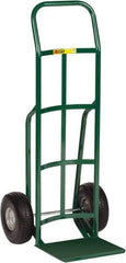 Little Giant - 600 Lb Capacity 47" OAH Hand Truck - Continuous Handle, Steel, Flat-Free Microcellular Foam Wheels - Exact Industrial Supply