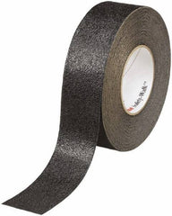 Ability One - Black Solid Color Anti-Slip Vinyl Tape - 2" Wide x 60' Long x 0.036" Thick, General Traffic - Exact Industrial Supply