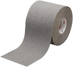 Ability One - Gray Solid Color Anti-Slip Vinyl Tape - 4" Wide x 60' Long x 0.045" Thick, General Traffic - Exact Industrial Supply