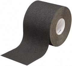 Ability One - Black Solid Color Anti-Slip Vinyl Tape - 4" Wide x 60' Long x 0.045" Thick, General Traffic - Exact Industrial Supply