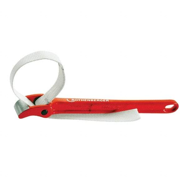 Rothenberger - 12" Max Pipe Capacity, 12" Long, Strap Wrench - 8" Actual OD, 12" Handle Length - Exact Industrial Supply