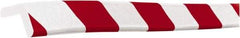 PRO-SAFE - Polyurethane Foam Type E Corner Guard - Red/White - Exact Industrial Supply