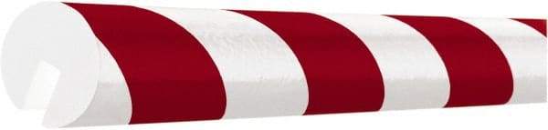 PRO-SAFE - Polyurethane Foam Type B Edge Guard - Red/White - Exact Industrial Supply