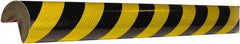 PRO-SAFE - Polyurethane Foam Type A+ Corner Guard - Black/Yellow - Exact Industrial Supply