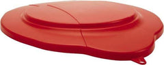 Vikan - 5 Gal Polypropylene Pail Lid - Red - Exact Industrial Supply