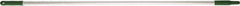 Vikan - 52 x 1" Aluminum Squeegee Handle - European Threaded Connection, Green - Exact Industrial Supply