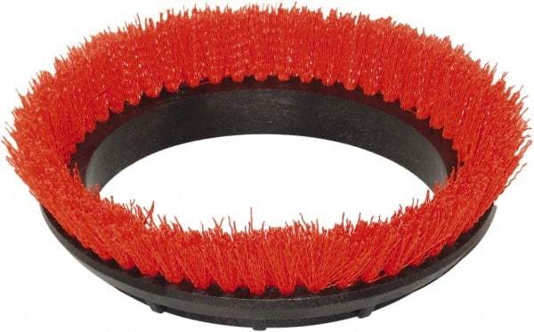 Bissell - Scrubbing Brush - 12" Machine, Orange Pad, Polyester - Exact Industrial Supply