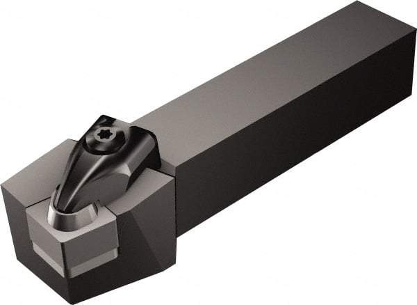 Sandvik Coromant - CCRNR/L, Right Hand Cut, 15° Lead Angle, 31.75mm Shank Height x 31.75mm Shank Width, Negative Rake Indexable Turning Toolholder - 152.4mm OAL, CNGN 12 07 08, CNG 452 Insert Compatibility, Series T-Max - Exact Industrial Supply