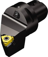 Sandvik Coromant - Insert Style Cx-266R/LFAZ, 75mm Head Length, Right Hand Cut, External Modular Threading Cutting Unit Head - System Size C6, 33mm Center to Cutting Edge, Series CoroThread 266 - Exact Industrial Supply