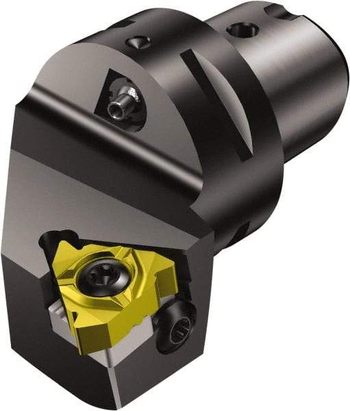 Sandvik Coromant - Insert Style Cx-266R/LFGZ, 50mm Head Length, Right Hand Cut, External Modular Threading Cutting Unit Head - System Size C4, 27mm Center to Cutting Edge, Series CoroThread 266 - Exact Industrial Supply