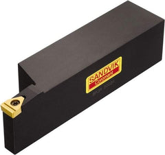 Sandvik Coromant - BPG, External, Right Hand, 1-1/4" Max Depth of Cut, Indexable Grooving Tool Holder - BP 500030 Insert Compatibility, 1-1/2" Shank Height, 1-1/2" Shank Width, 6" OAL - Exact Industrial Supply