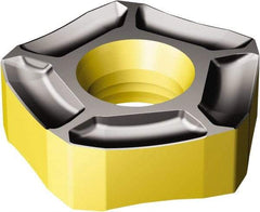 Sandvik Coromant - 357R2408 PM Grade 4220 Carbide Milling Insert - TiCN/Al2O3/TiN Finish, 7.94mm Thick, 24mm Inscribed Circle, 1mm Corner Radius - Exact Industrial Supply