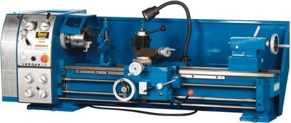 Enco - 13" Swing, 40" Between Centers, 220 Volt, Single Phase Bench Lathe - 5MT Taper, 1-1/2 hp, 65 to 1,810 RPM, 1-1/2" Bore Diam, 750mm Deep x 580mm High x 1,676mm Long - Exact Industrial Supply