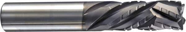 Niagara Cutter - 1/4" Cutting Diam x 3/4" Length of Cut, 5 Flute, Compression Spiral Router Bit - Diamond Coated, Right Hand Cut, Solid Carbide, 2-1/2" OAL x 1/4" Shank Diam, Chipbreaker, 30° Helix Angle - Exact Industrial Supply