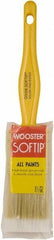 Wooster Brush - 1-1/2" Synthetic General Purpose Paint Brush - 2-3/16" Bristle Length, Plastic Handle - Exact Industrial Supply