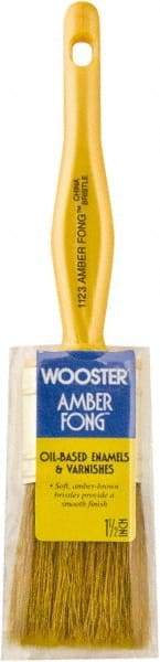 Wooster Brush - 1-1/2" Hog General Purpose Paint Brush - 2-3/16" Bristle Length, Plastic Handle - Exact Industrial Supply