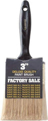 Wooster Brush - 3" Synthetic General Purpose Paint Brush - 2-11/16" Bristle Length, Plastic Handle - Exact Industrial Supply
