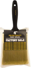 Wooster Brush - 4" Synthetic General Purpose Paint Brush - 3-7/16" Bristle Length, Plastic Handle - Exact Industrial Supply