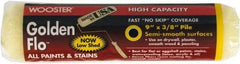 Wooster Brush - 3/8" Nap, 9" Wide Paint General Purpose Roller Cover - Medium Texture, Fabric - Exact Industrial Supply