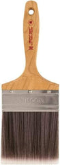 Wooster Brush - 4" Synthetic Wall Brush - 3-15/16" Bristle Length, Maple Handle - Exact Industrial Supply