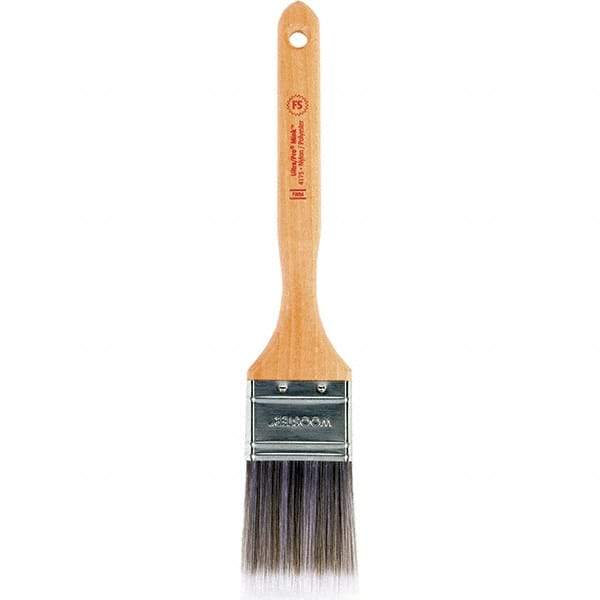 Wooster Brush - 2" Flat Synthetic Sash Brush - 2-11/16" Bristle Length, Maple Handle - Exact Industrial Supply