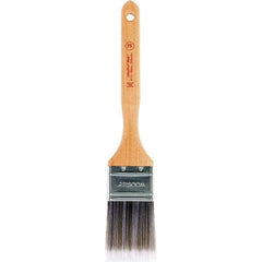 Wooster Brush - 2" Flat Synthetic Sash Brush - 2-11/16" Bristle Length, Maple Handle - Exact Industrial Supply