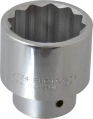 Proto - 2-5/16", 1" Drive, Standard Hand Socket - 12 Points, 3-17/64" OAL, Alloy Steel, Satin Finish - Exact Industrial Supply