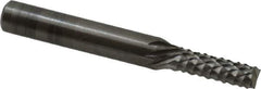 OSG - 3/16" Diam, 5/8" LOC, End Mill End, Solid Carbide Diamond Pattern Router Bit - Right Hand Cut, 2" OAL, 1/4" Shank Diam, Use on Fiberglass - Exact Industrial Supply