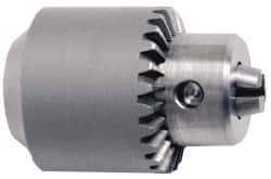 Accupro - 5/16-24, 0.51 to 7.39mm Capacity, Threaded Mount Stainless Steel Drill Chuck - Keyed, 28.4mm Sleeve Diam, 40mm Open Length - Exact Industrial Supply