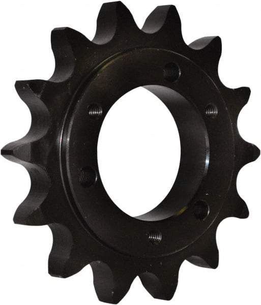 U.S. Tsubaki - 23 Teeth, 5/8" Chain Pitch, Chain Size 50, QD Sprocket - 2" Bore Diam, 4.92" Outside Diam - Exact Industrial Supply