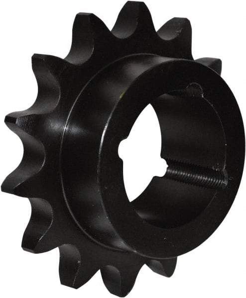 U.S. Tsubaki - 15 Teeth, 5/8" Chain Pitch, Chain Size 50, Taper Lock Sprocket - 1-1/4" Bore Diam, 3.32" Outside Diam - Exact Industrial Supply