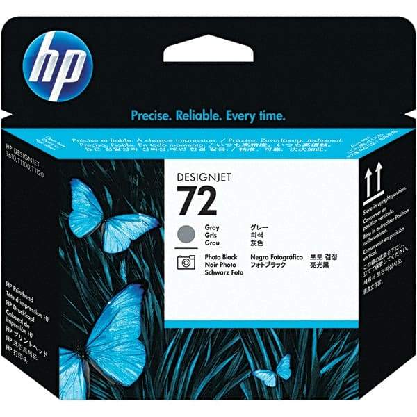 Hewlett-Packard - Gray & Photo Black Printhead - Use with HP Designjet T610, T620, T770, T790, T795, T1100, T1120, T1200, T1300, T2300 - Exact Industrial Supply