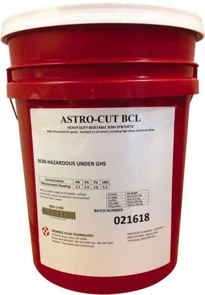 Monroe Fluid Technology - 5 Gal Pail Cutting & Grinding Fluid - Semisynthetic - Exact Industrial Supply