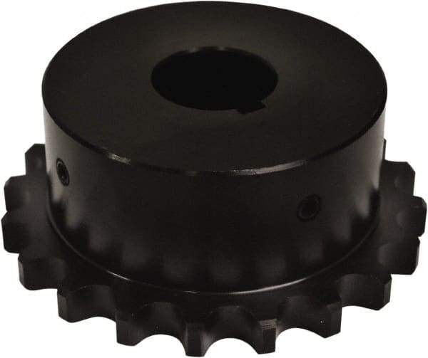 U.S. Tsubaki - 2-7/16" Bore Diam Finished Bore Roller Chain Coupling - 5.04" Coupling OD - Exact Industrial Supply
