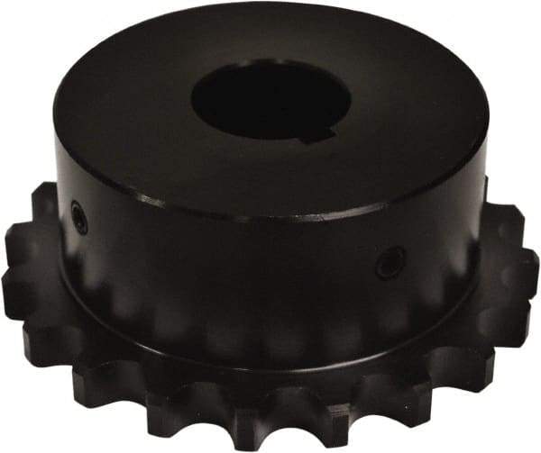 U.S. Tsubaki - 1" Bore Diam Finished Bore Roller Chain Coupling - 3.391" Coupling OD - Exact Industrial Supply