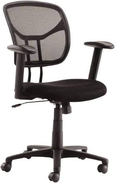 OIF - 41-1/8" High Task Chair - 25" Wide x 26" Deep, Mesh Seat, Black - Exact Industrial Supply