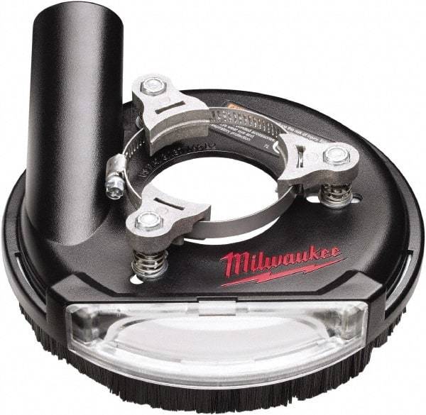 Milwaukee Tool - 4 & 5" Diam Grinder Dust Shroud - For Use with Sanders/Grinders - Exact Industrial Supply