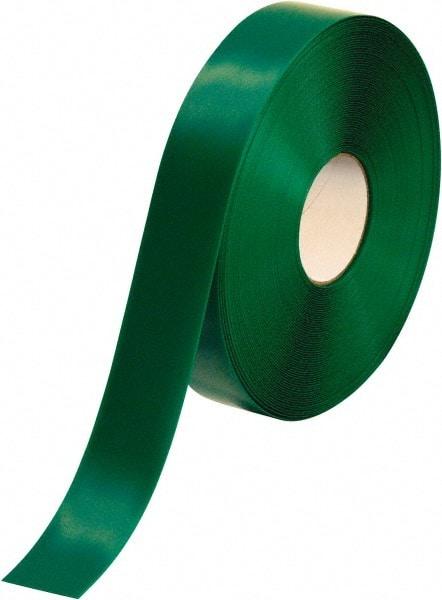 PRO-SAFE - Green Solid Color PVC Tape - 2" Wide x 100' Long x 50 mil Thick, General Traffic - Exact Industrial Supply