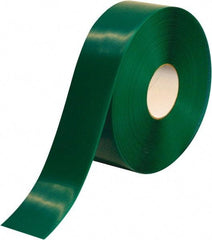 PRO-SAFE - Green Solid Color PVC Tape - 3" Wide x 100' Long x 50 mil Thick, General Traffic - Exact Industrial Supply