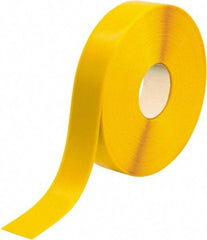 PRO-SAFE - Yellow Solid Color PVC Tape - 2" Wide x 100' Long x 50 mil Thick, General Traffic - Exact Industrial Supply