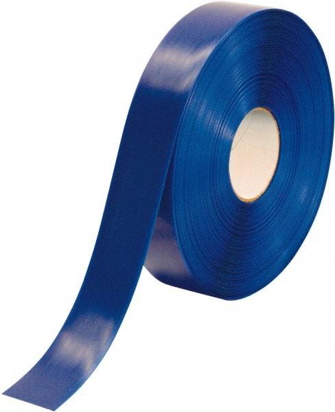 PRO-SAFE - Blue Solid Color PVC Tape - 2" Wide x 100' Long x 50 mil Thick, General Traffic - Exact Industrial Supply